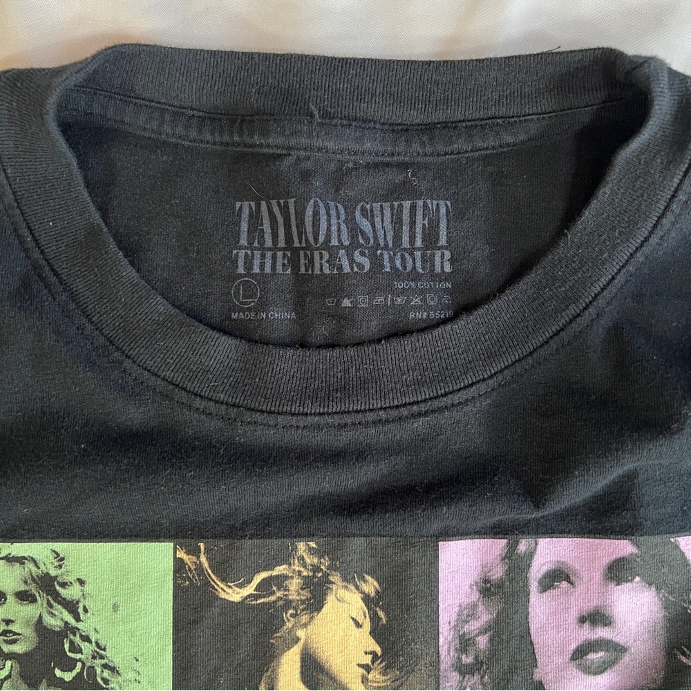 Taylor Swift Eras Tour Official Concert T-Shirt Gray Pop Art Size L - Picture 4 of 5